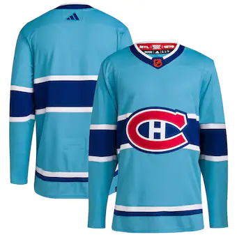 Montreal Canadiens adidas - Reverse Retro 2.0 Authentic Blank Jersey - Light Blue