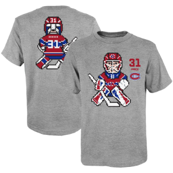 Carey Price Montreal Canadiens Youth Pixel Player - T-Shirt - Heathered Gray